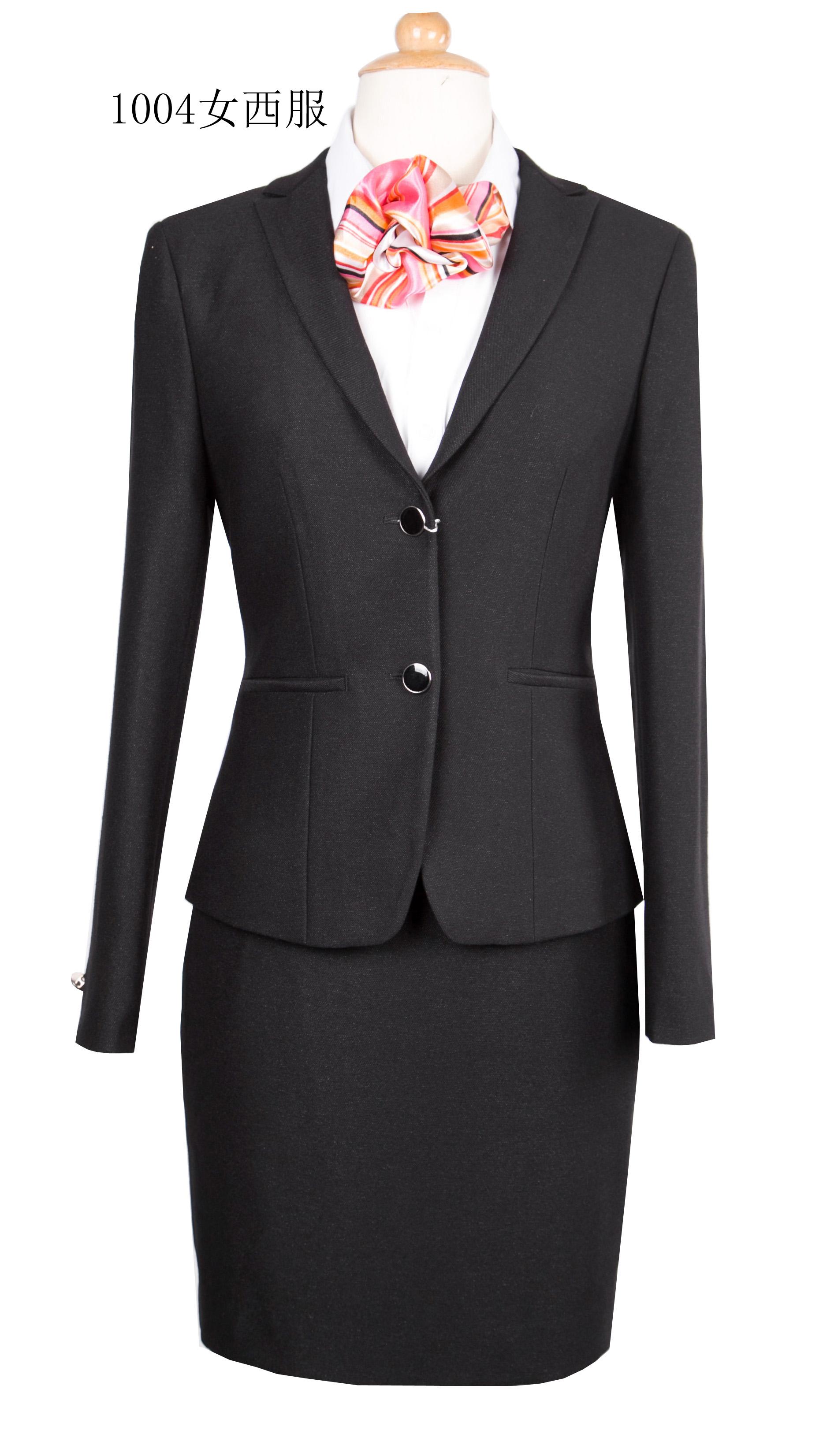 黑色羊毛混纺两粒扣女套装-女装定制 | 拉雅网，拉雅私定，拉雅私人定制，在线定制领导品牌