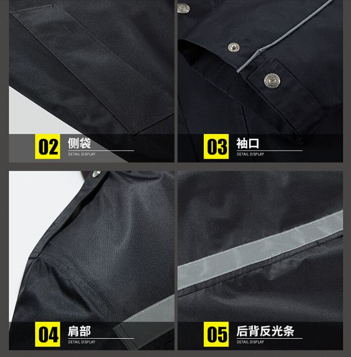 冬季保安棉服定做细节工艺